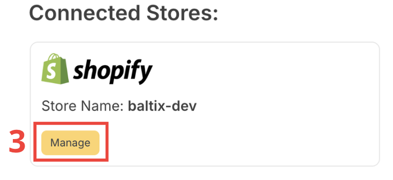 Manage shopify website